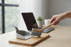Mini Desktop and Car Broom Set - Small Sweeper with Dust Pan