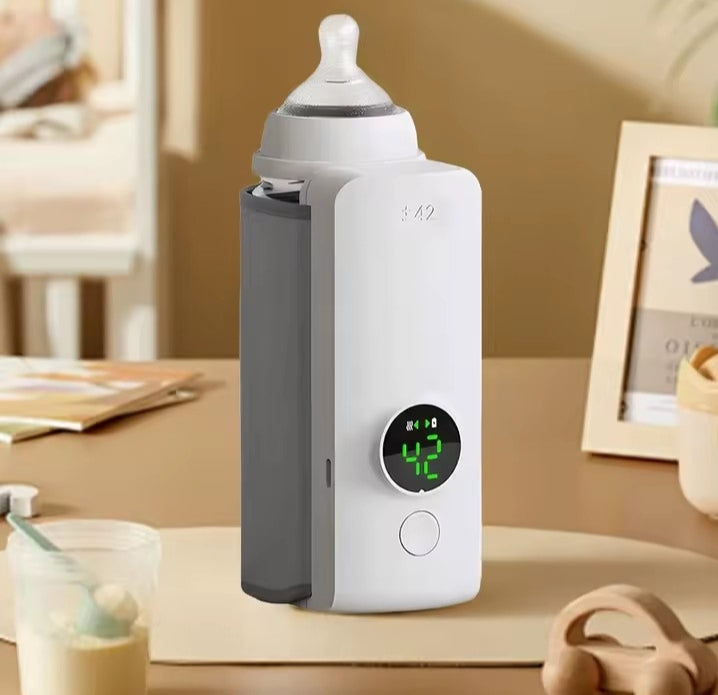 Portable Bottle Warmer Rechargeable Cordless Milk Warmer Travel Warmer for Comfortable Baby Feeding On The Go