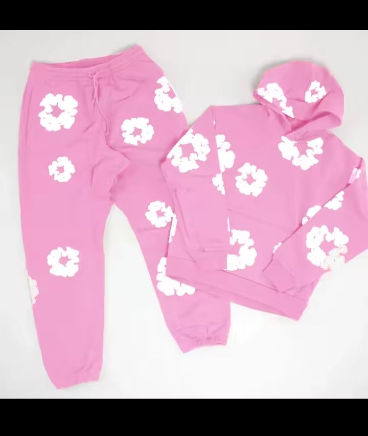 DENIM TEARS brand hot selling new fashionable cotton foam printed hoodie, European and American trendy men's sports suit