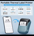 Mini Label Thermal Printer Niimbot B1 Portable Self-Adhesive Printer For Stickers Round Labels Rolls UV Tag Bluetooth Printer