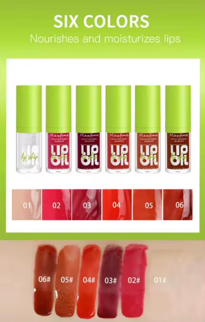 6-tone moisturizing lip gloss luminous oil lip gloss, moisturizing transparent liquid lip gloss, natural lip enhancer, make lips