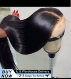 40 50 Inch Straight Human Hair Wig 13x6 HD Lace Frontal 100% Human Hair Wigs 250 Density Remy Pre Plucked Lace Front Closure Wig