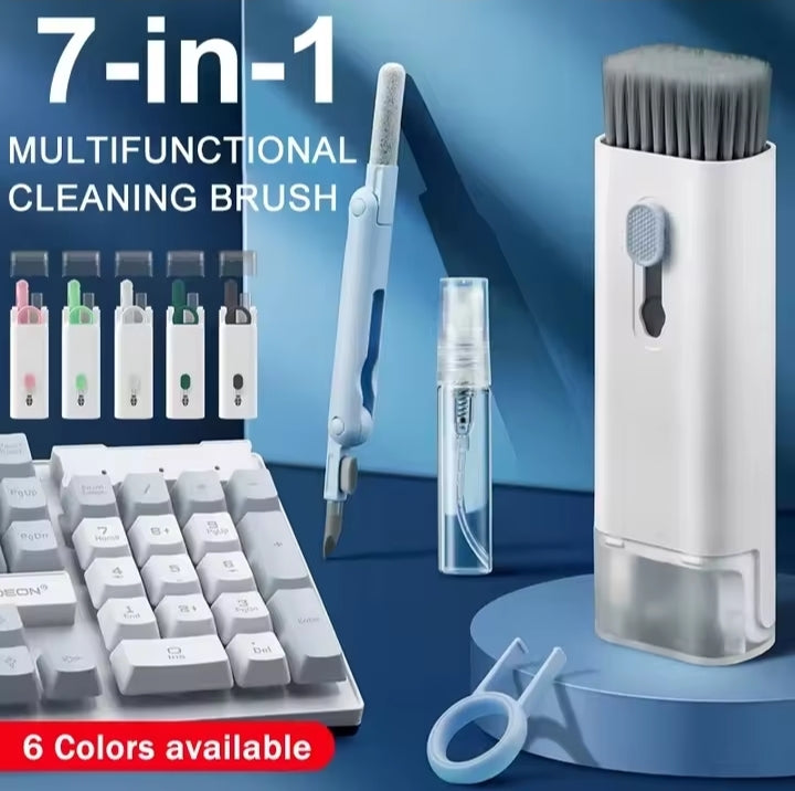 Key7 in 1 Computer Keyboard Cleaner Brush Kit Earphone Cleaning Pen For Headset Keyboard Cleaning Tools Cleaner Keycap Puller Kit