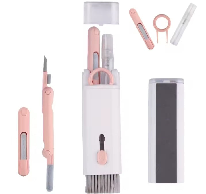 Key7 in 1 Computer Keyboard Cleaner Brush Kit Earphone Cleaning Pen For Headset Keyboard Cleaning Tools Cleaner Keycap Puller Kit