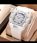 | UTHAI BK134 Fashionable Men watch barrel shaped transparent waterproof quartz watch sports clock gift watches for man