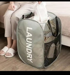 Mesh Pop-up Laundry Basket, Laundry Basket, Foldable Dirty Clothes Storage Basket, Large Capacity Storeage