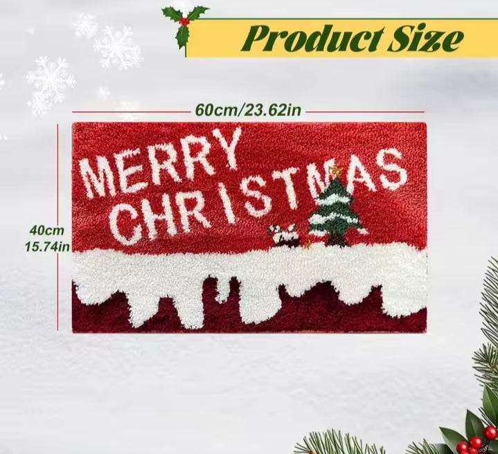 Christmas Door Mat Red Santa Claus Outdoor and indoor Gingerbread Man Carpet  New Year 2026 Merry Christmas Home Decor Foot Mat