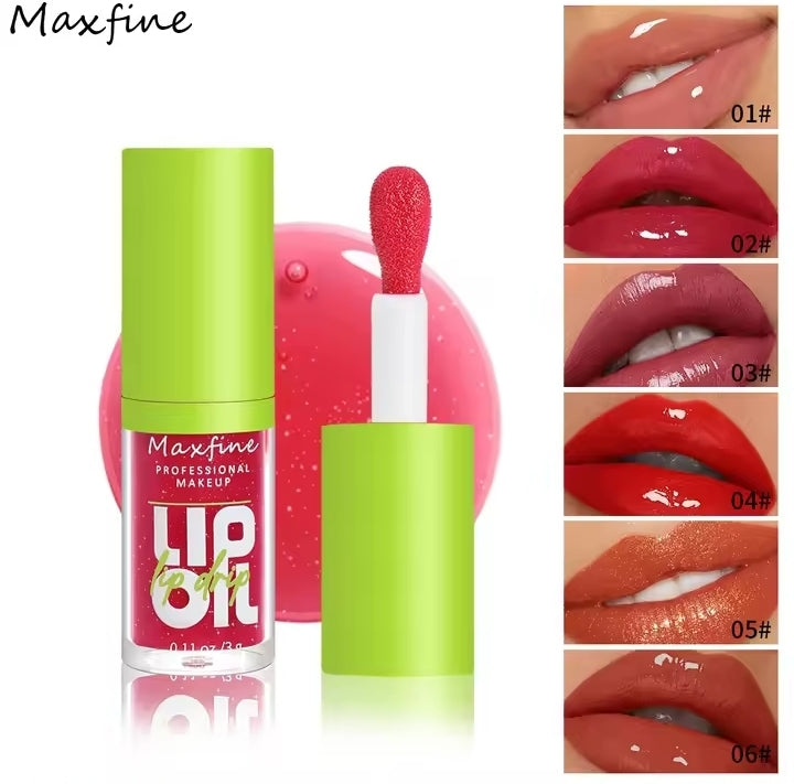 6-tone moisturizing lip gloss luminous oil lip gloss, moisturizing transparent liquid lip gloss, natural lip enhancer, make lips