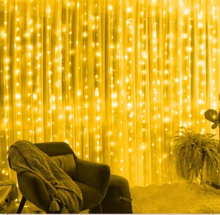 New Year Lamp Bedroom LED 8 Modes USB Remote Control Fairy Lights String for Home Wedding Christmas Decor Garland Curtain Lights