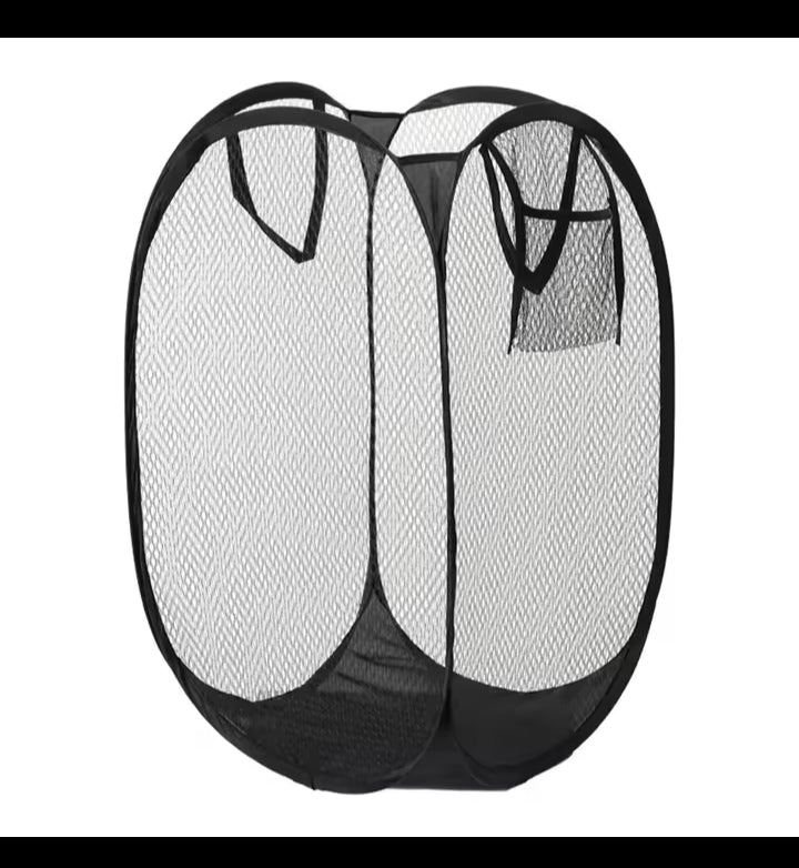 Dirty Clothes Basket Skeleton Ventilated Foldable Easy Storage Portable Large Capacity Clothes Basket