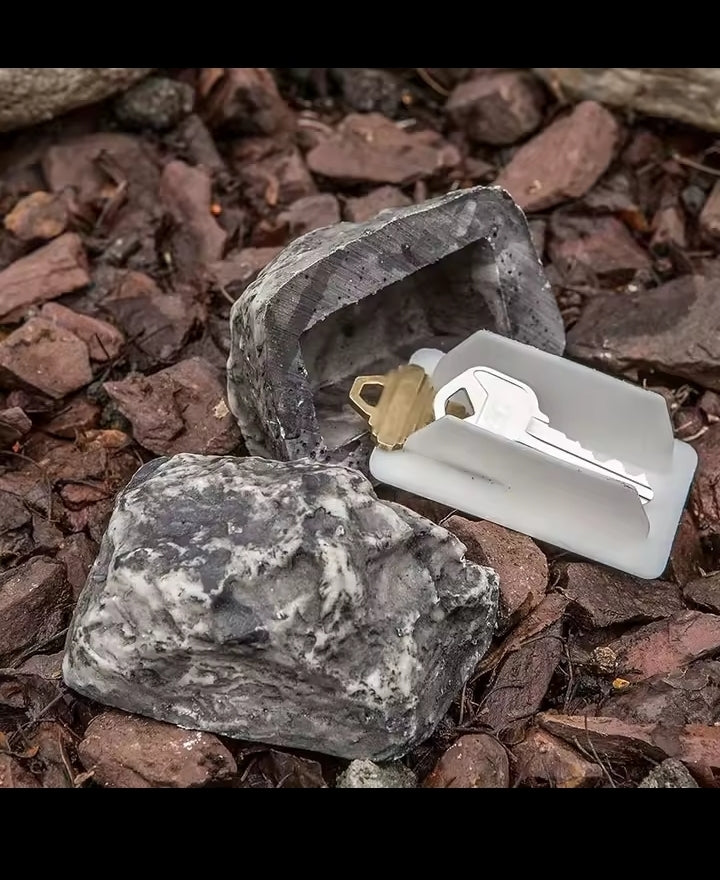 Stone Key Box Simulation Stone Outdoor Courtyard Hidden Door Key Box  Small Stone Resin Stone Shape Hidden Home Accessories