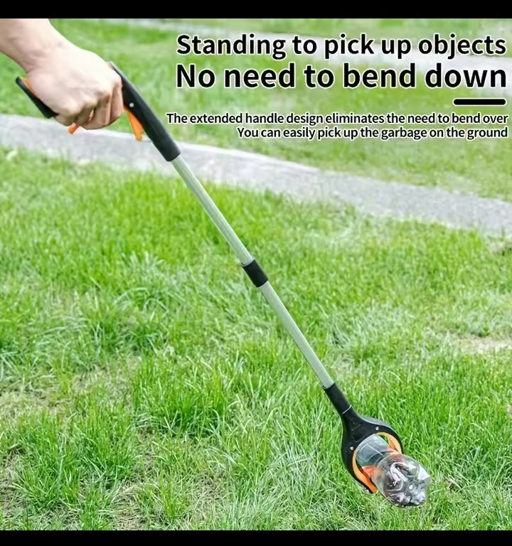 Grabber Reacher Tool Garbage Clip Picker Picking Extended Aluminum Alloy Picker Pliers Sanitary Pickup Cleaning