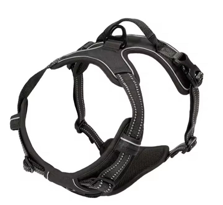 No Pull Dog Harness Front Clip Heavy Duty Reflective Easy Control Handle for Large Dog Walking
