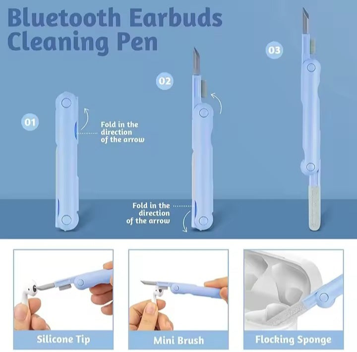 Key7 in 1 Computer Keyboard Cleaner Brush Kit Earphone Cleaning Pen For Headset Keyboard Cleaning Tools Cleaner Keycap Puller Kit