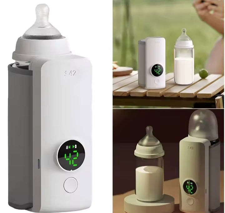 Portable Bottle Warmer Rechargeable Cordless Milk Warmer Travel Warmer for Comfortable Baby Feeding On The Go