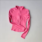Outdoor Sports Long Sleeved Women Slim Yoga Clothes Quick Dry