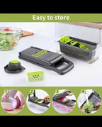 Multifunctional Vegetable Chopper Handle Food Grate Food Chopper Vegetable Slicer Dicer Cut 14/16 in 1 Kitchen Items Cocina