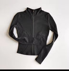 Outdoor Sports Long Sleeved Women Slim Yoga Clothes Quick Dry