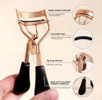 Portable Eyelash Curler with 15 Silicone Pads and Stainless Steel Eyelash Curler, Used for Eyelash Extension and Curling Tools