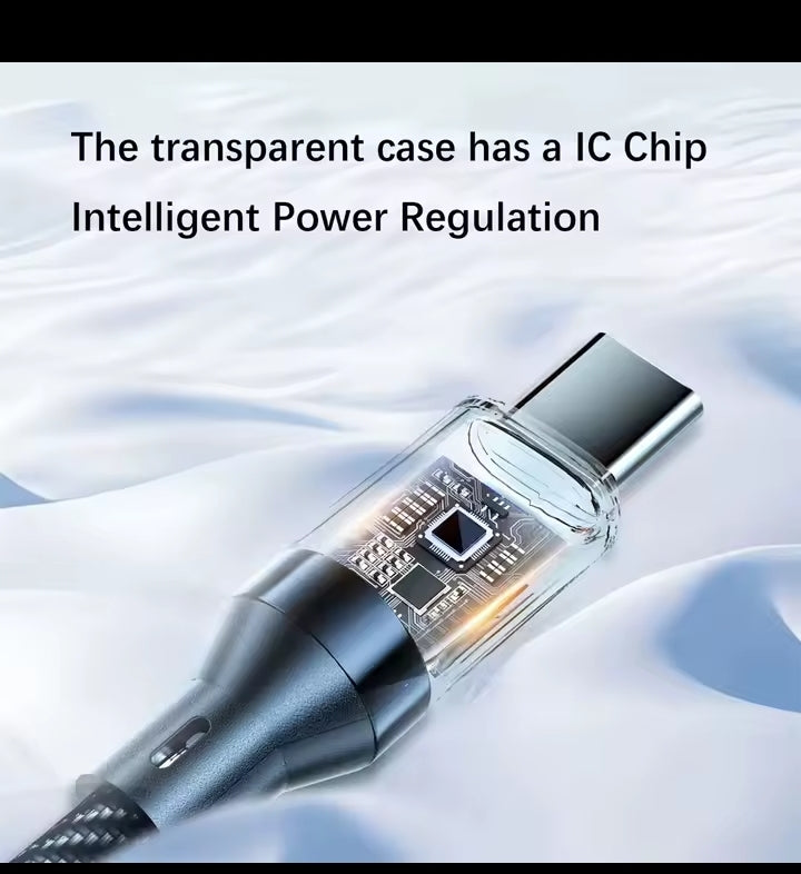 NNBILI 120W Type C to Type C Cable Phone Super Fast Charging Cable With LED Display USB To Type-C Data Cord For huawei oppo vivo