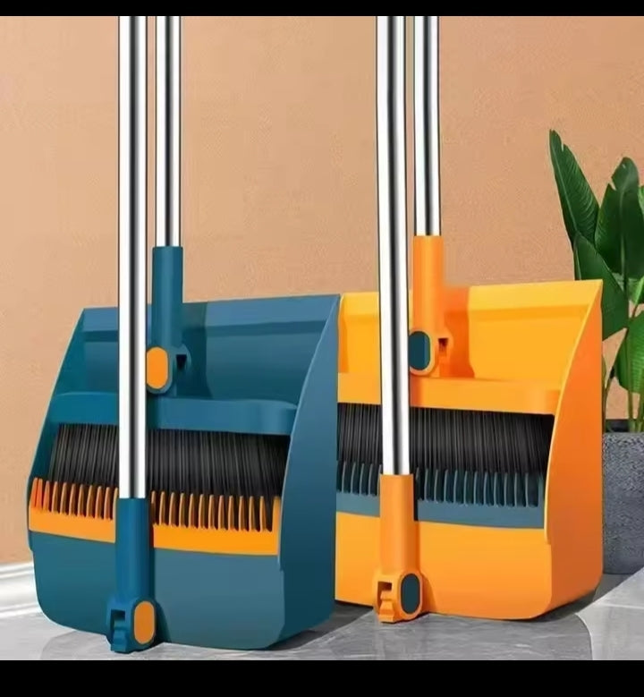 Broom set Household broom broom Dustpan set Brush head sweeping Individual sweep broom Foldable garbage shovel broom