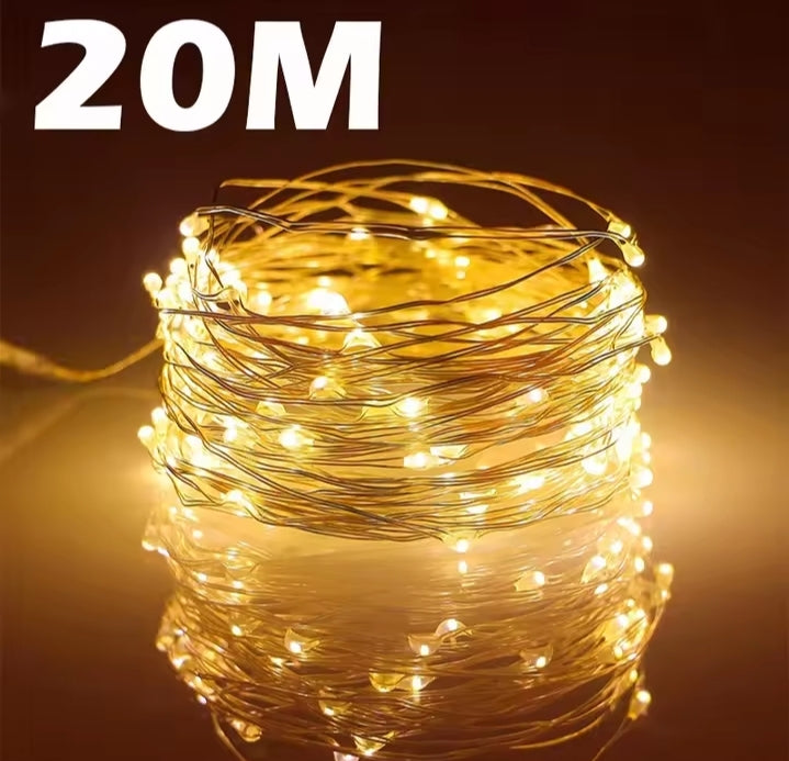 USB Led Fairy Light 20M 200LED Holiday Outdoor Lamp Garland For Christmas Tree Wedding Party DECORATIONS
