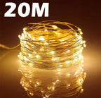 USB Led Fairy Light 20M 200LED Holiday Outdoor Lamp Garland For Christmas Tree Wedding Party DECORATIONS