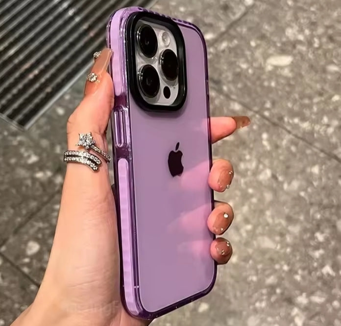 Luxury Transparent Case For iPhone 15 14 13 12 11 Pro Max 7 8 Plus X Xs Max XR Shockproof Clear Soft TPU Cover