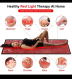1280pcs Red Light Near Infrared Therapy Devices Mat LED Large Pads for Whole Full Body Mat Blanket Home Care Relaxation Device
