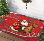 Christmas Door Mat Red Santa Claus Outdoor and indoor Gingerbread Man Carpet  New Year 2026 Merry Christmas Home Decor Foot Mat