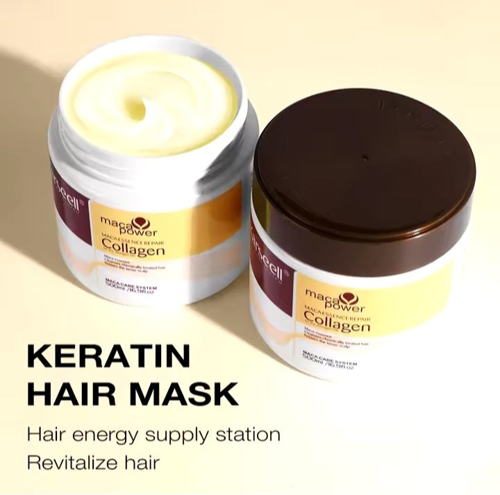 Karseell Collagen Hair Treatment Deep Repair Conditioning Argan Oil Hair Mask Essence for Dry Damaged Hair 100ml/500ml