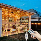 New Year Lamp Bedroom LED 8 Modes USB Remote Control Fairy Lights String for Home Wedding Christmas Decor Garland Curtain Lights