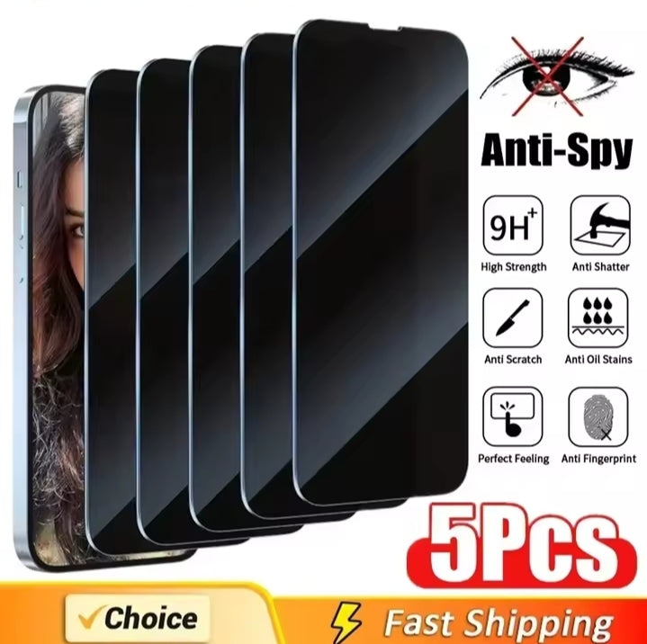 Full Cover Privacy Screen Protector For iPhone 16 11 12 13 14 Pro Max  Anti-spy Glass For iPhone 15 17 PRO
