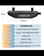 NEWBOLER Bicycle Triangle Bag Bike Frame Front Tube Bag Waterproof Cycling Bag Battery Pannier Packing Pouch Accessories