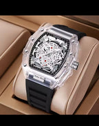 | UTHAI BK134 Fashionable Men watch barrel shaped transparent waterproof quartz watch sports clock gift watches for man