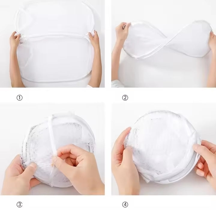 Dirty Clothes Basket Skeleton Ventilated Foldable Easy Storage Portable Large Capacity Clothes Basket