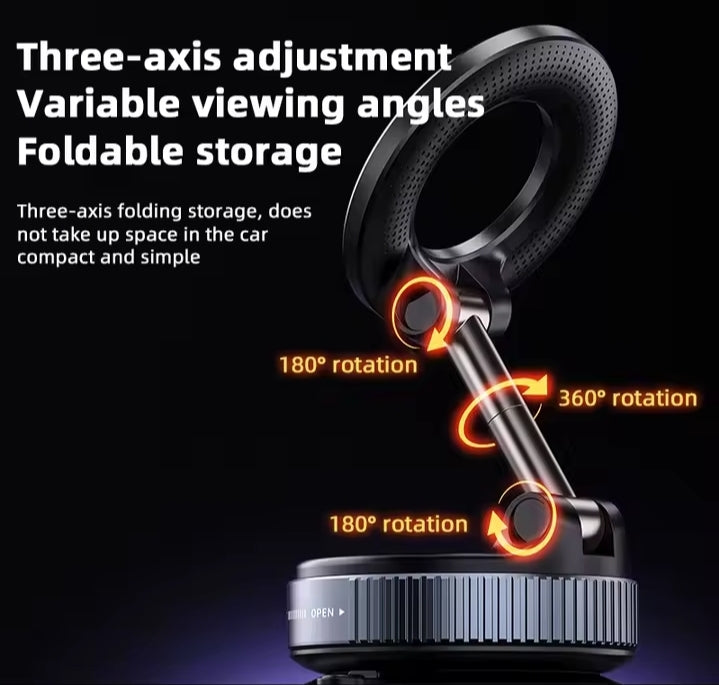 Magnetic Phone Holder｜Three-axis Rotation For Free Adjustment