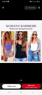 Cami Bra – Women's Camisole With Built In Padded Bra Vest Dropshipping As Seen on Tiktok Pink Top For Women Pajamas Home Wear