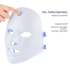 Rechargeable Facial LED Mask 7 Colors LED Photon Beauty Mask Skin Rejuvenation Home Face Lifting Whitening Skin Care Beauty Mask