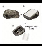 Stone Key Box Simulation Stone Outdoor Courtyard Hidden Door Key Box  Small Stone Resin Stone Shape Hidden Home Accessories