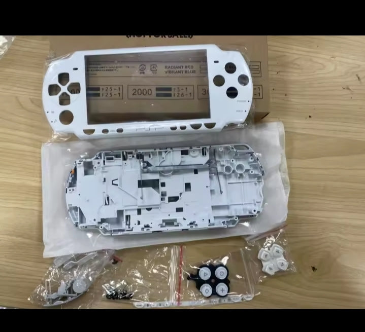 White/Black/Pink Faceplate Case Shell For PSP2000 PSP 2000 2006 Game Console Housing Cover with Button Kit