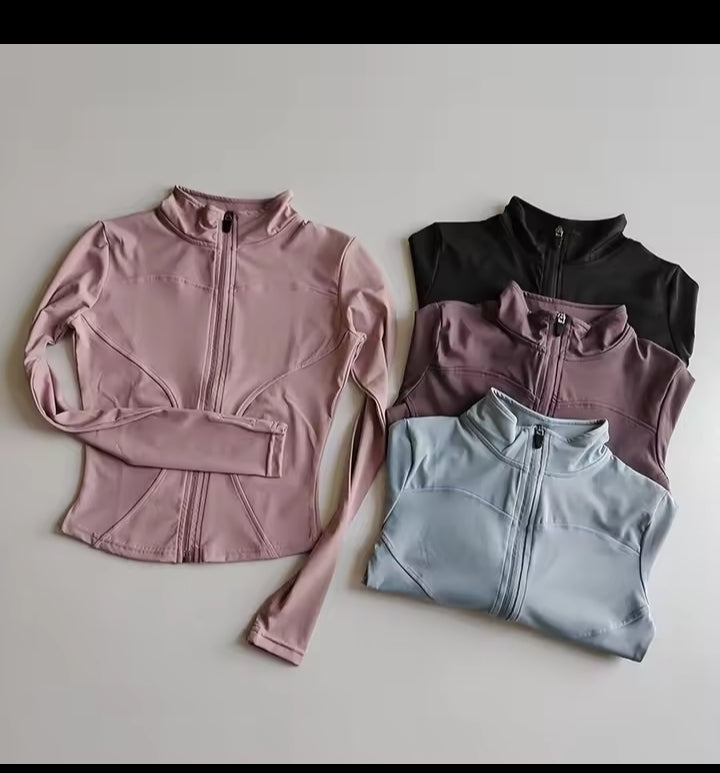 Outdoor Sports Long Sleeved Women Slim Yoga Clothes Quick Dry