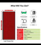 1280pcs Red Light Near Infrared Therapy Devices Mat LED Large Pads for Whole Full Body Mat Blanket Home Care Relaxation Device