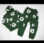 DENIM TEARS brand hot selling new fashionable cotton foam printed hoodie, European and American trendy men's sports suit