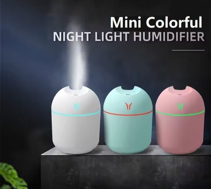 250ML USB Mini Air Humidifier Aroma Essential Oil Diffuser For Home Car Ultrasonic Mute Mist Maker Diffuser with LED Color Lamp