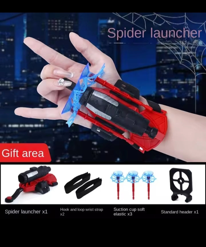 Anime Characters Children Toys Wrist Toy Set Action Figure New for Spiderman Glove Launcher Set Role Play Figures Hobbies