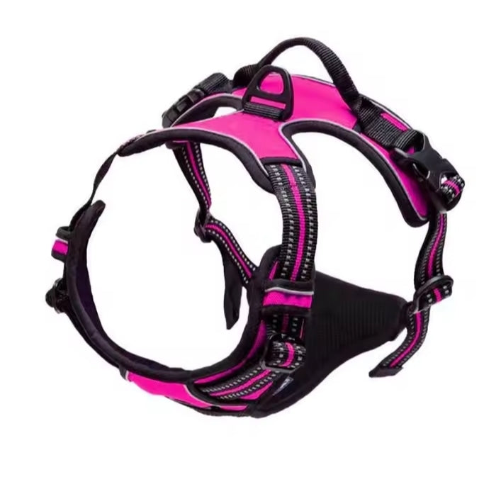 No Pull Dog Harness Front Clip Heavy Duty Reflective Easy Control Handle for Large Dog Walking