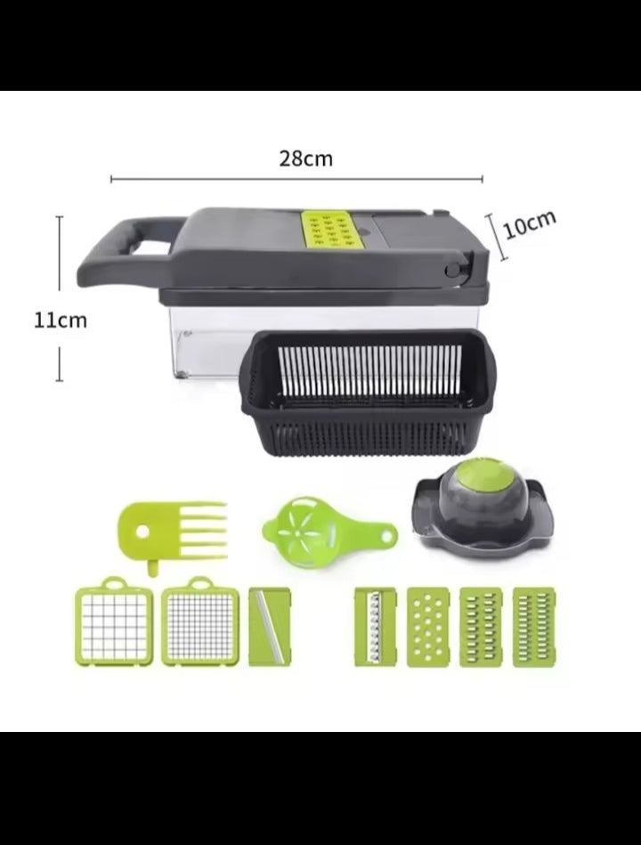 Multifunctional Vegetable Chopper Handle Food Grate Food Chopper Vegetable Slicer Dicer Cut 14/16 in 1 Kitchen Items Cocina