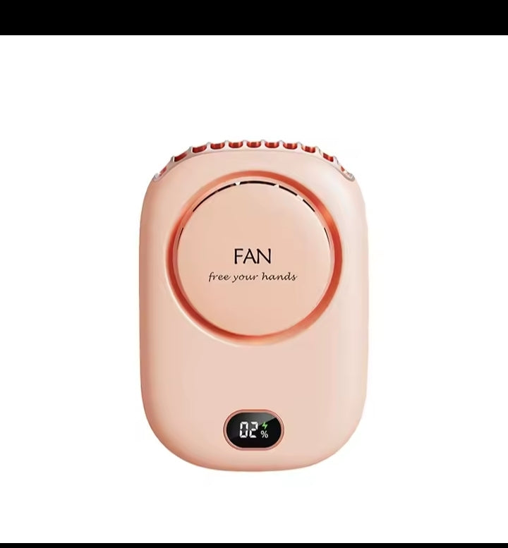 Portable Hanging Neck Fan Mini Cooling Waist Fans Bladeless USB Rechargeable Sports Cooler Fan For Outdoor Sports Travel