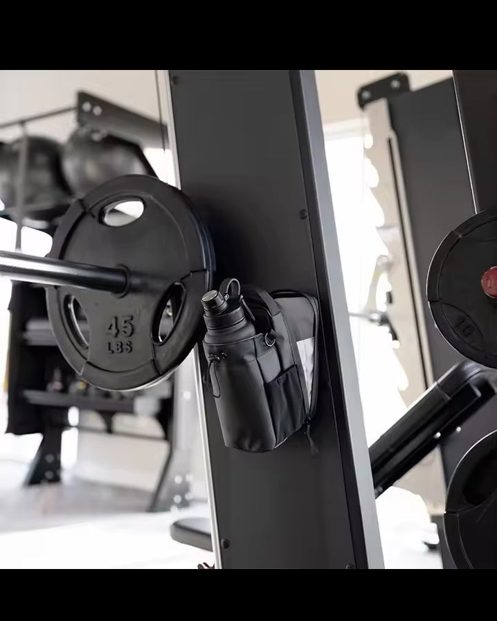 Magnetic Gym Bag Large Capacity Magnetic Carrier Bag With Phone Pocket Portable Gym Water Bottle Pouch Gym Accessories Organizer